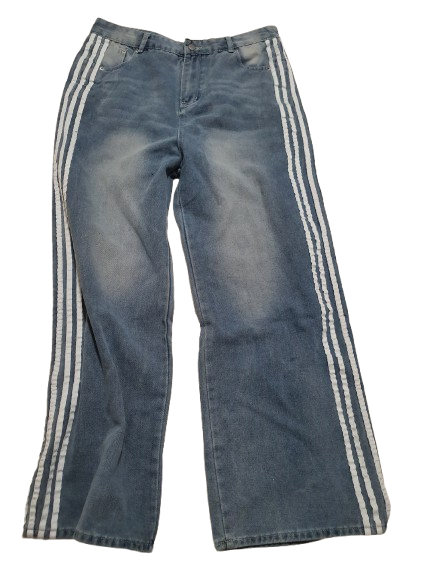 Jeansy z paskami UNISEX