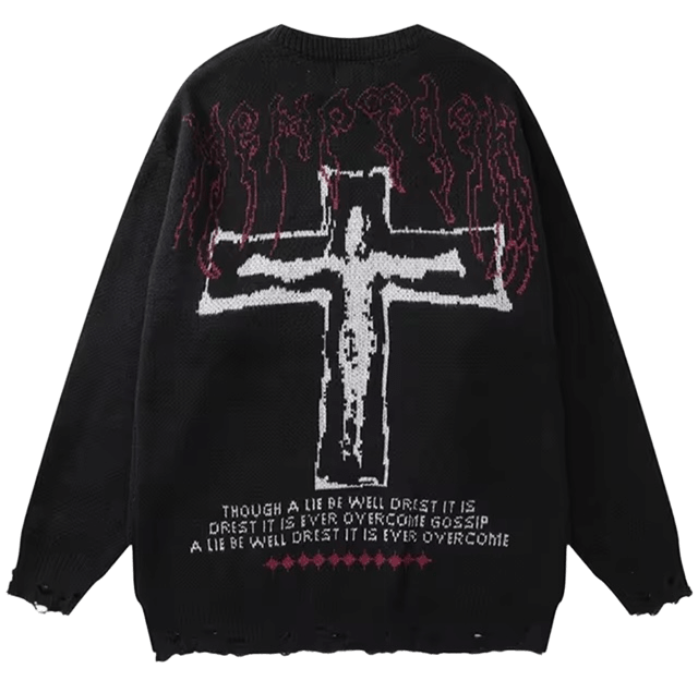 Svetr se vzorem Y2K UNISEX