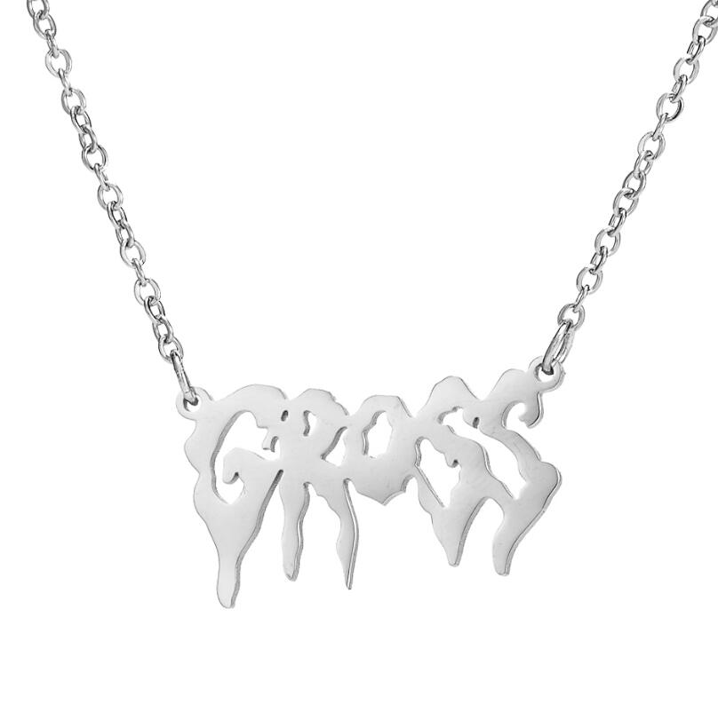 Naszyjnik z napisem UNISEX