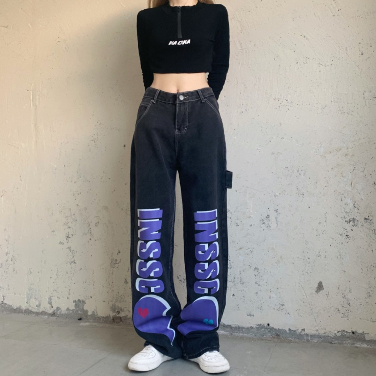 Spodnie w stylu Y2K
