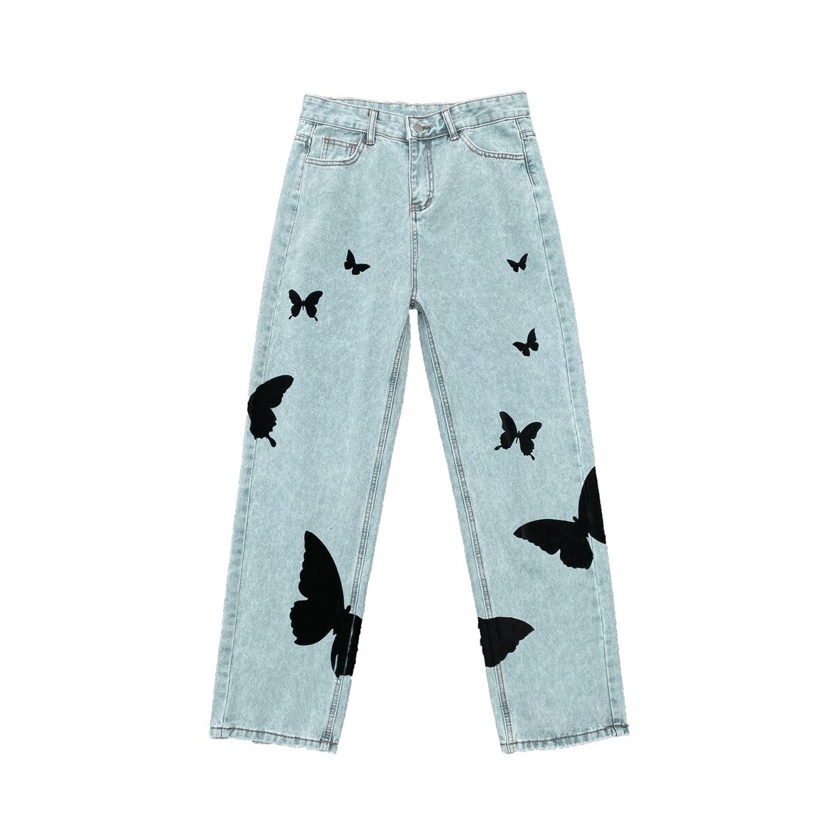 Jeansy ze wzorem UNISEX