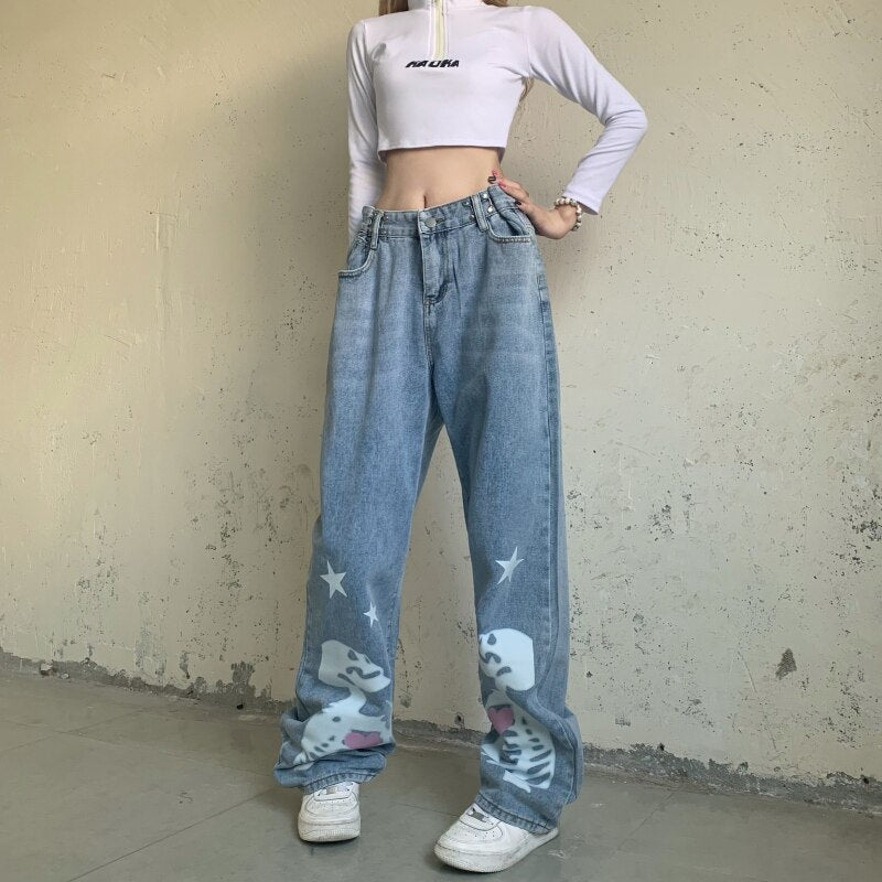 Spodnie w stylu Y2K