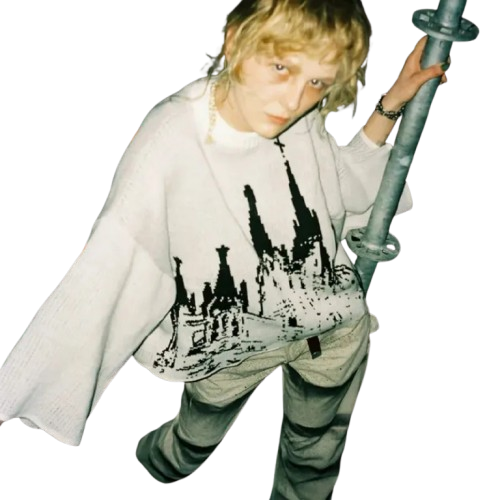 UNISEX svetr se širokým rukávem