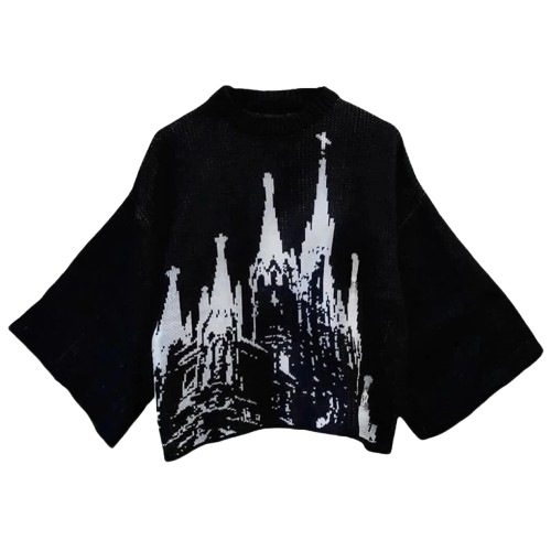 UNISEX svetr se širokým rukávem