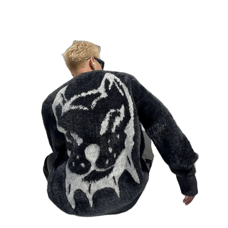 Y2K UNISEX svetr s potiskem