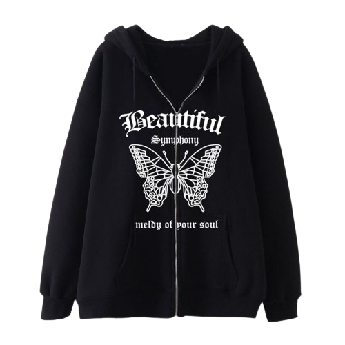 Bluza ze wzorem motyla UNISEX