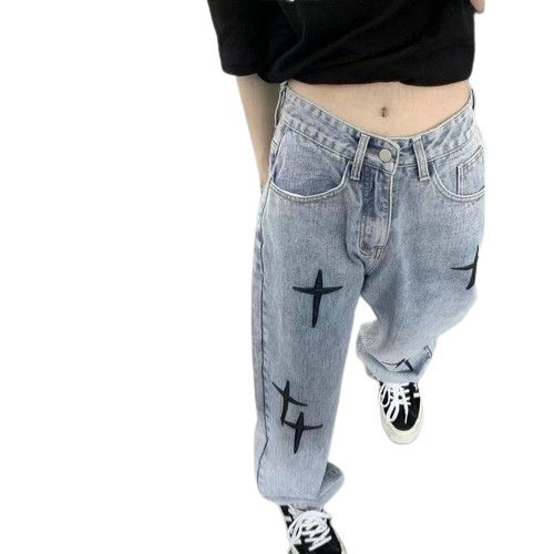 Jeansy z krzyżami
