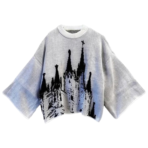 UNISEX svetr se širokým rukávem