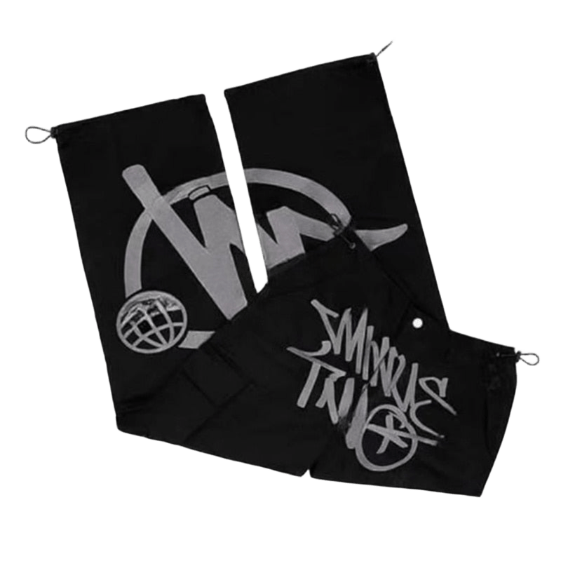 Spodnie cargo w stylu Y2K