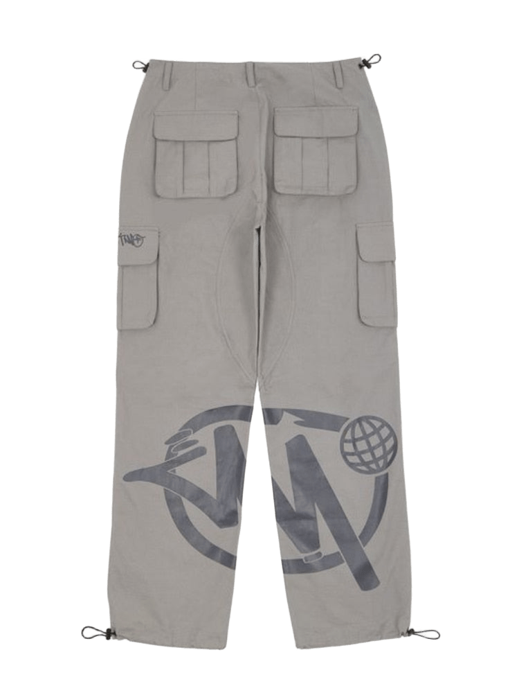 Spodnie cargo w stylu Y2K