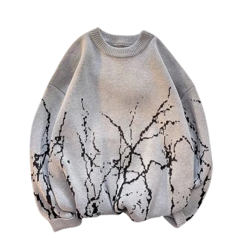 Sweter ze wzorem Y2K