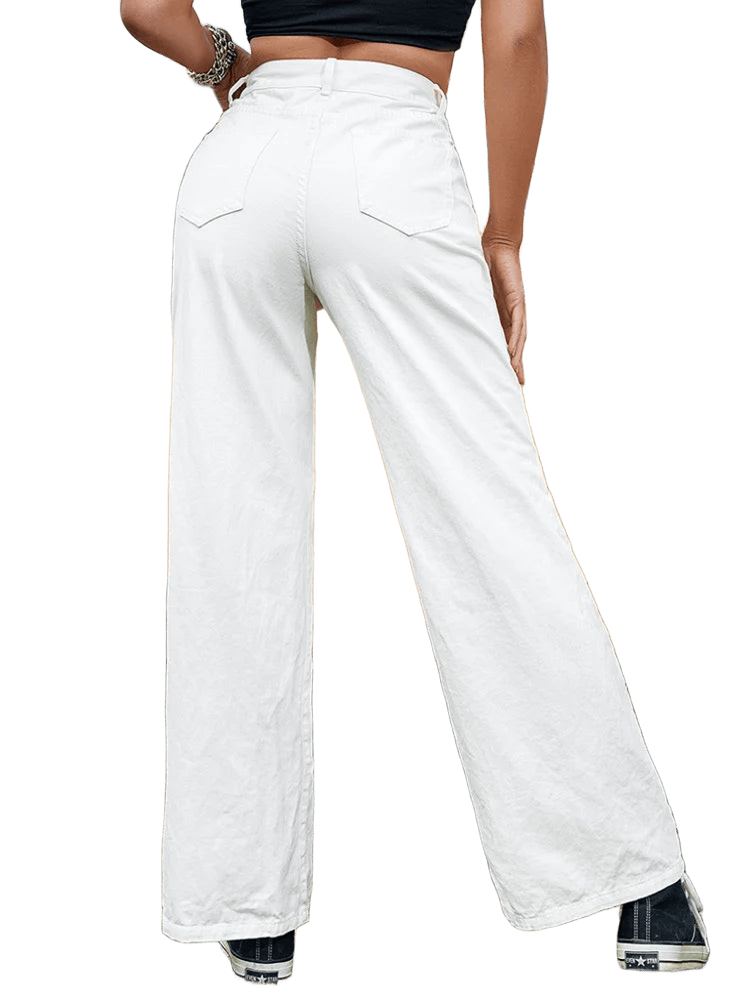 Jeansy z przetarciamy