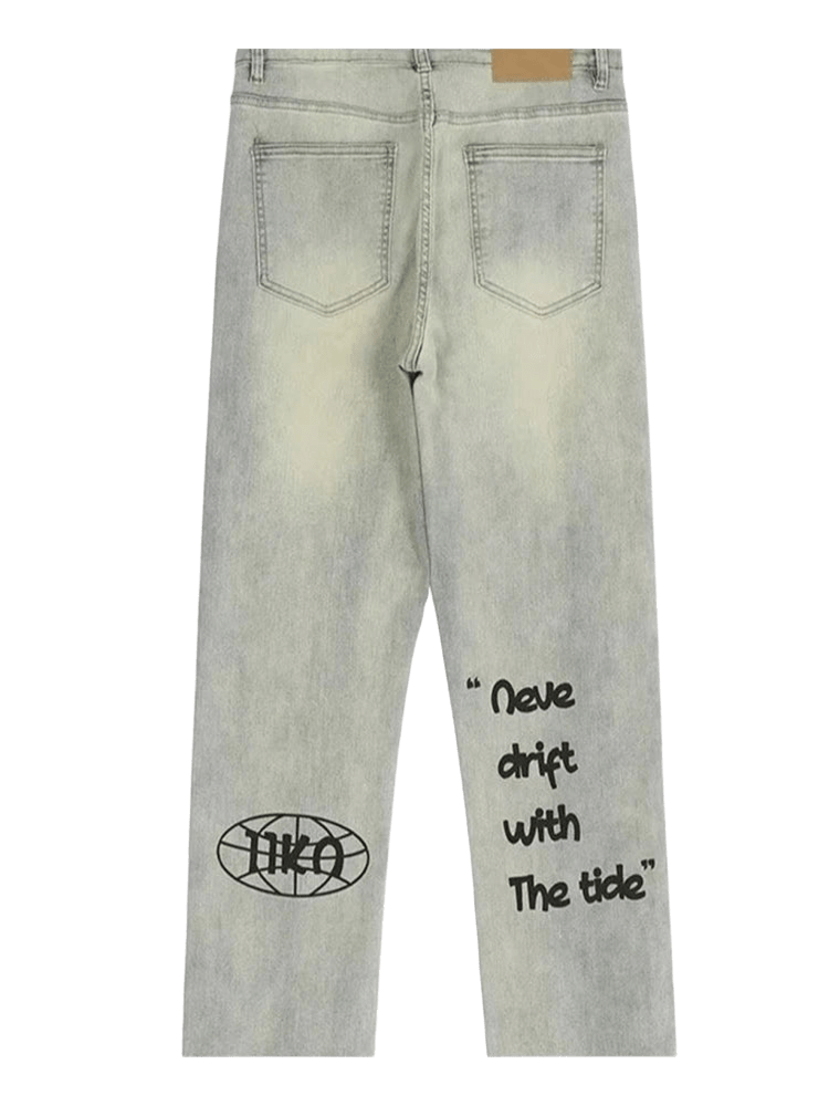 UNISEX Printed Jeans