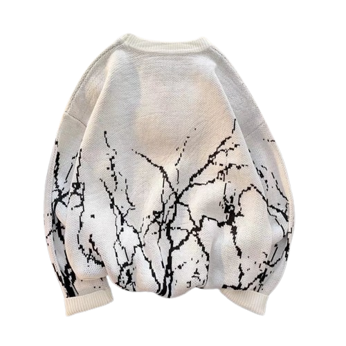 Sweter ze wzorem Y2K