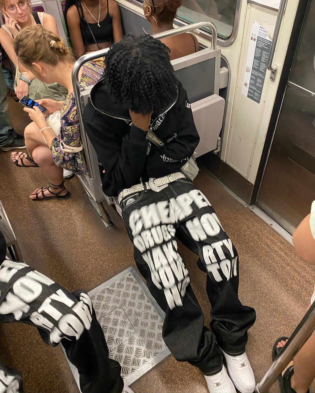 Printed trousers