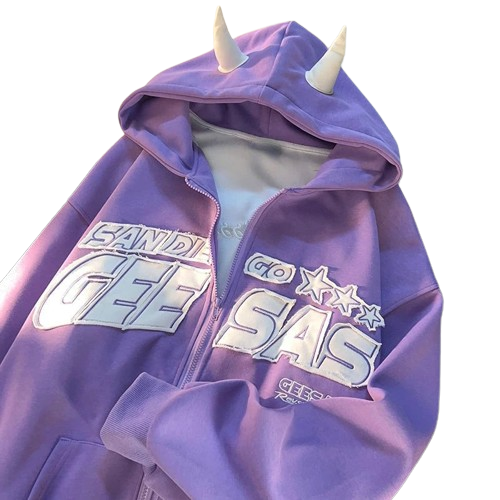 Bluza z rogami Y2K UNISEX