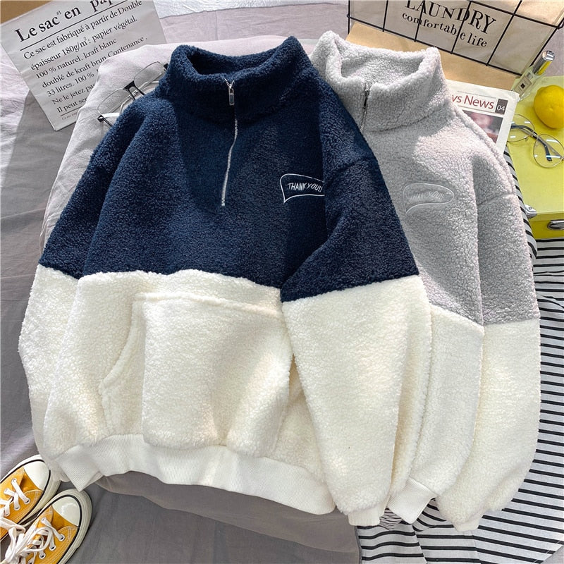 UNISEX two-tone fleece