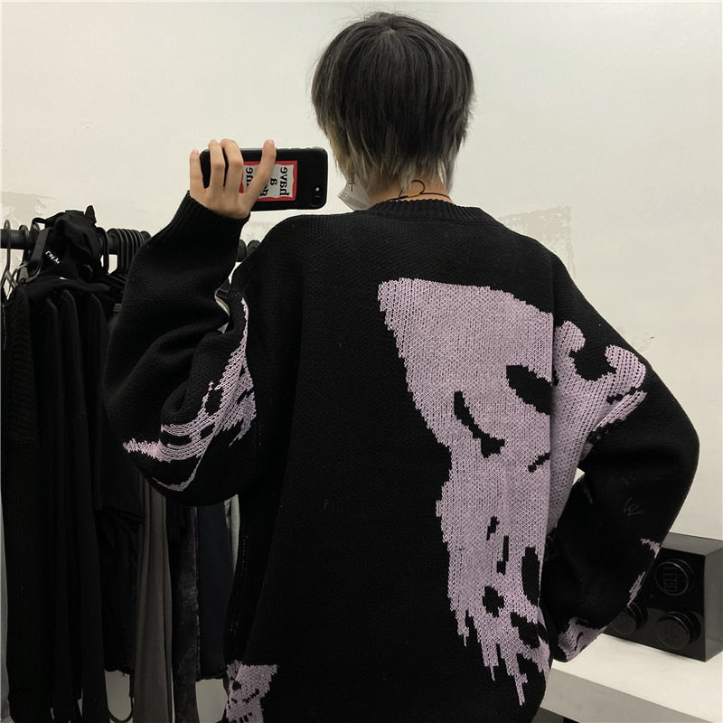 Sweter ze wzorem Y2K UNISEX