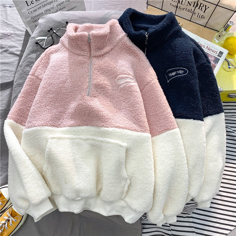 UNISEX two-tone fleece