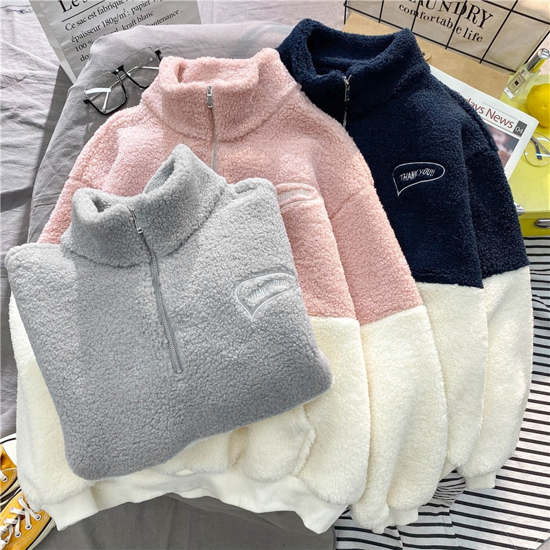 UNISEX two-tone fleece