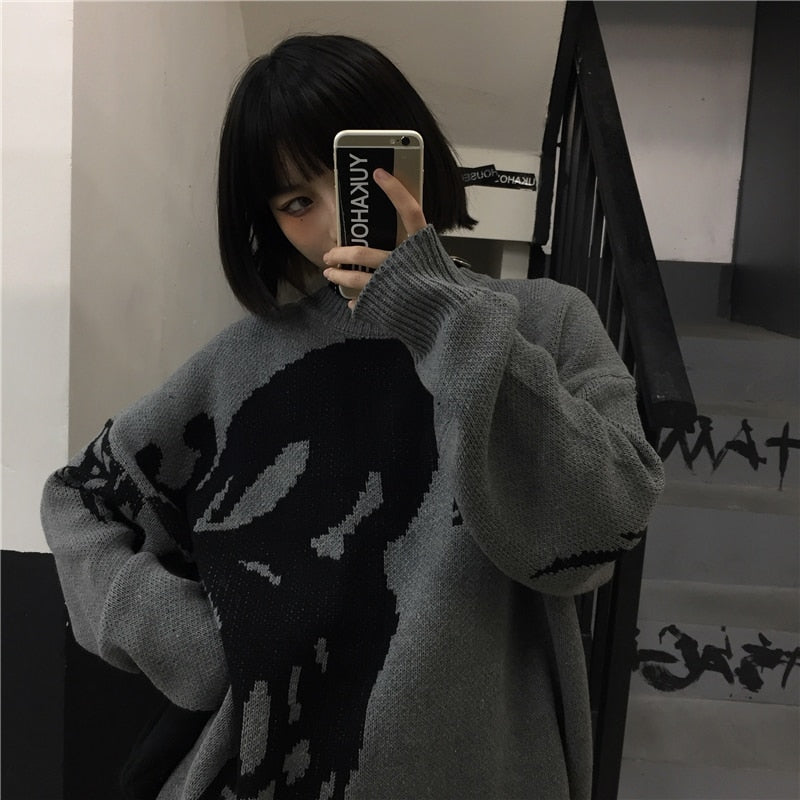 Sweter ze wzorem Y2K UNISEX