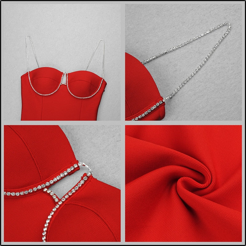 Dress with a chain