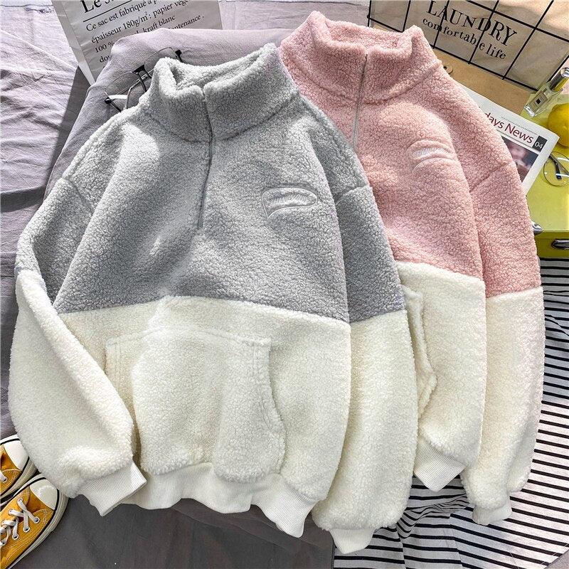 UNISEX two-tone fleece