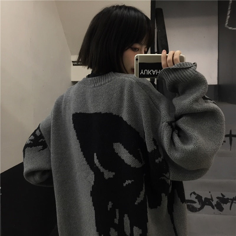 Sweter ze wzorem Y2K UNISEX
