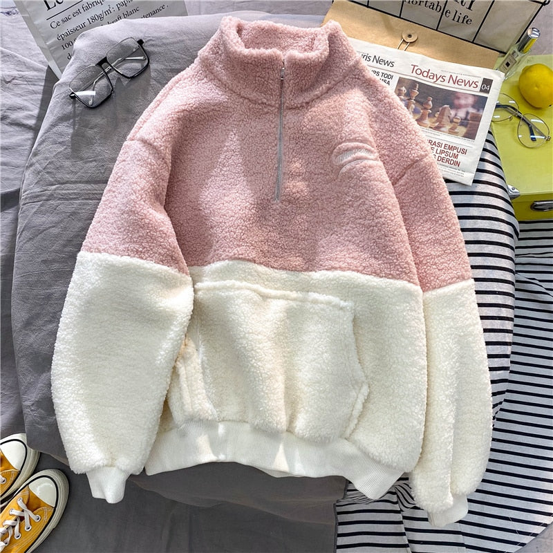 UNISEX two-tone fleece