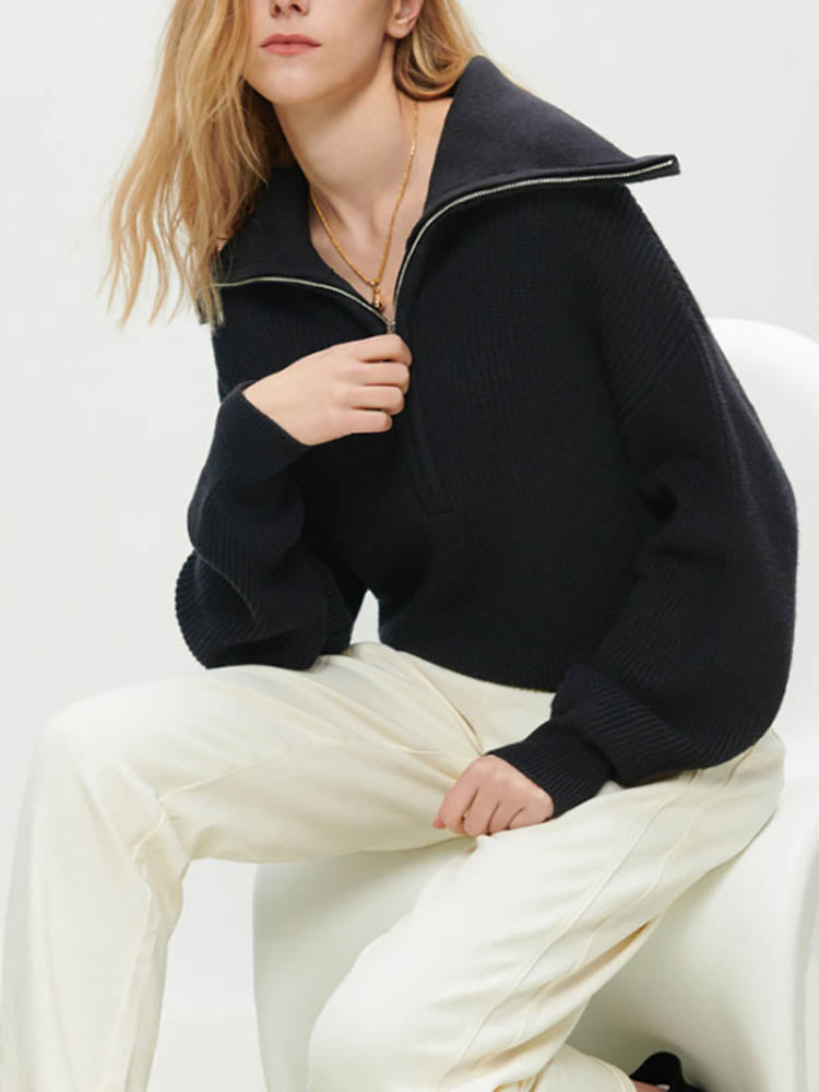 Fleece with a zipper