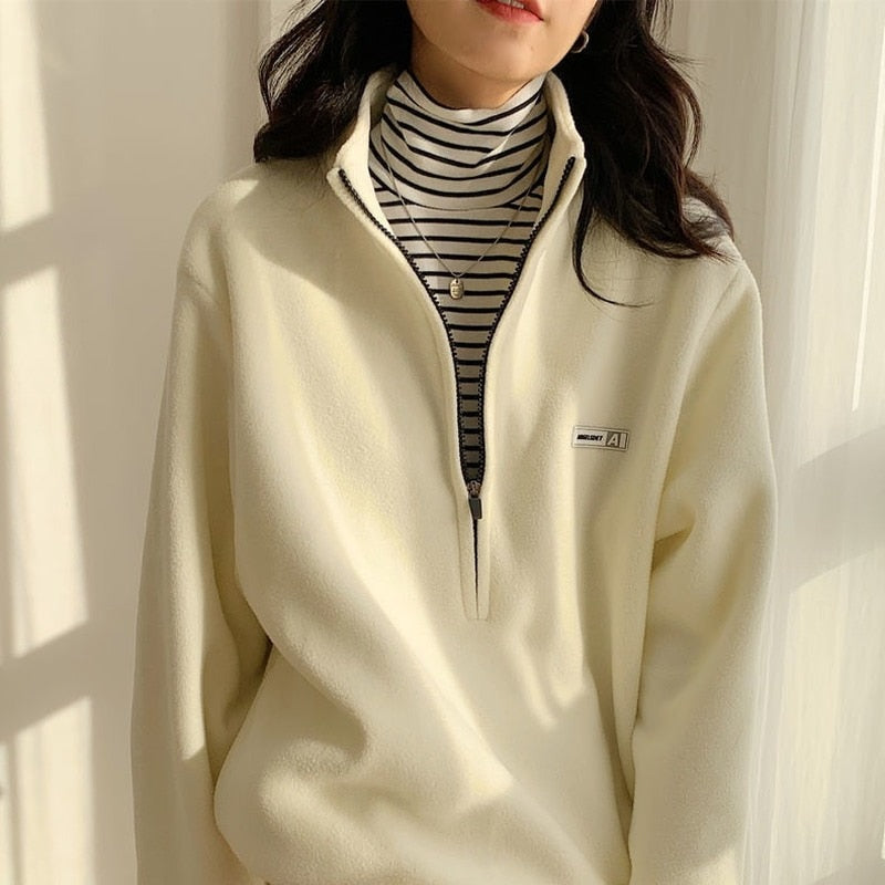 Fleece with a zipper