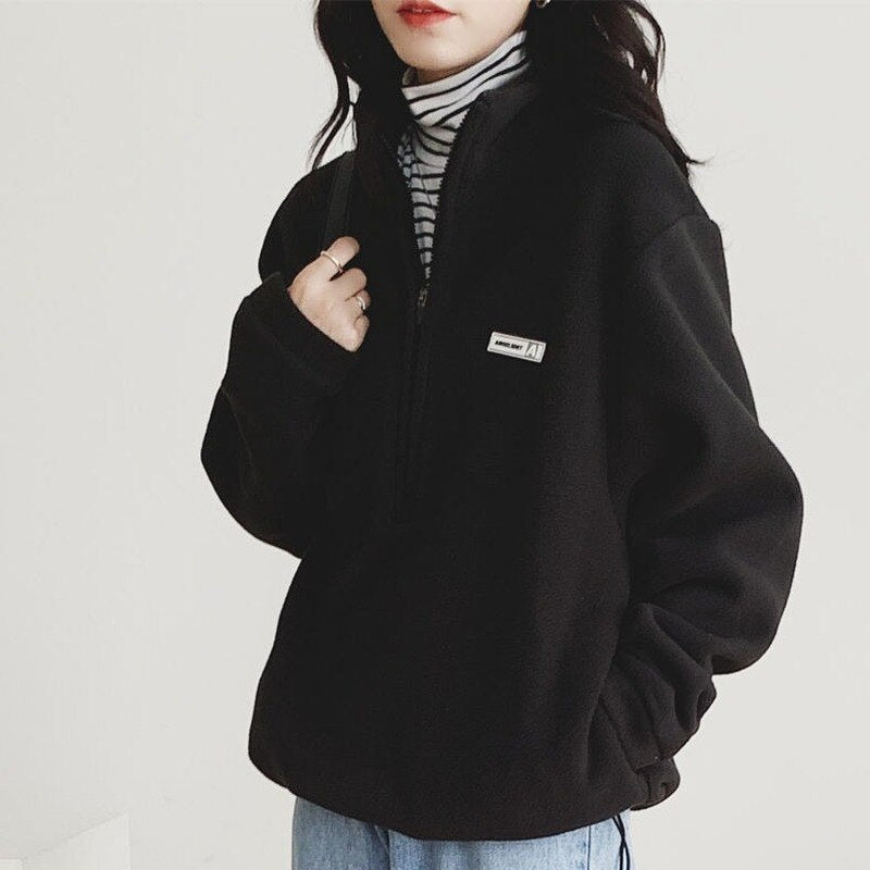 Fleece with a zipper