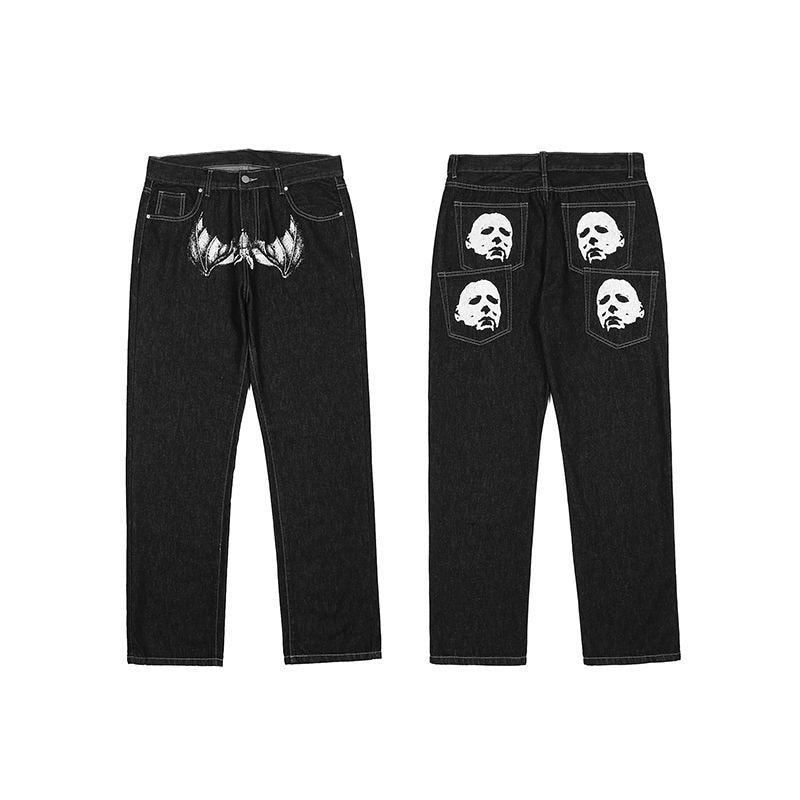 UNISEX pictured leg jeans