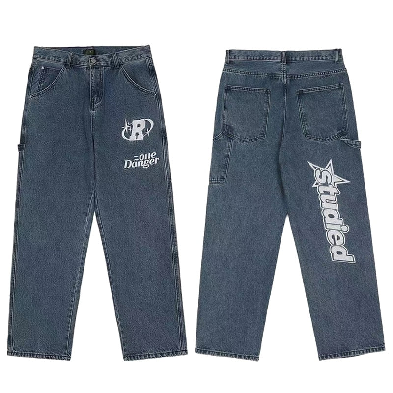 UNISEX trousers with an inscription on the leg