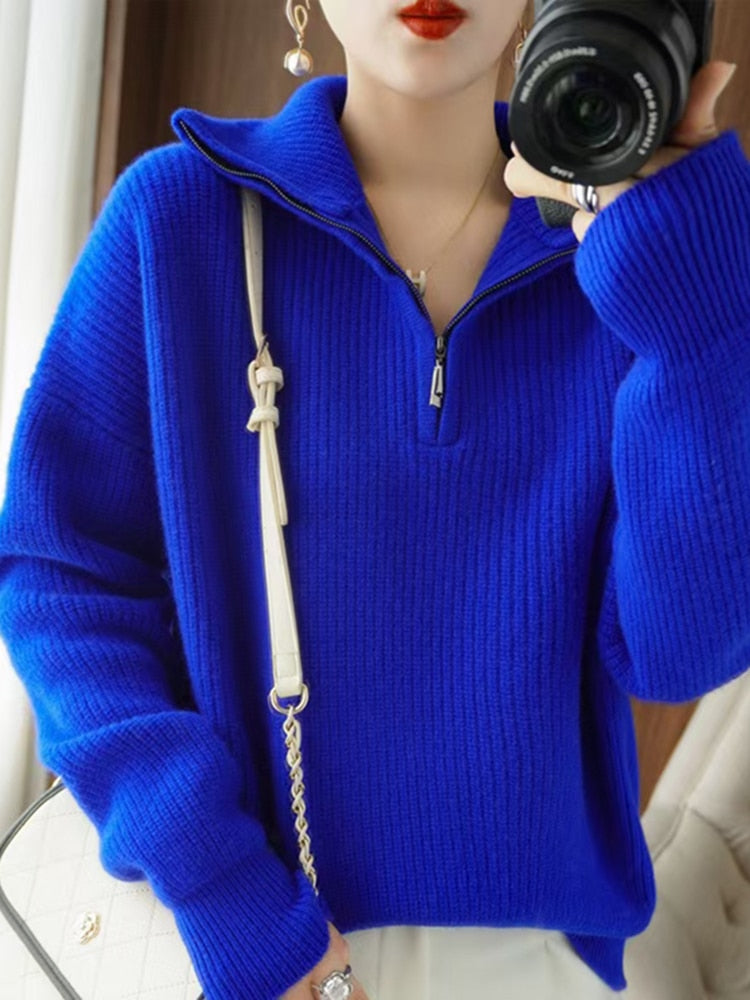 Fleece with a zipper