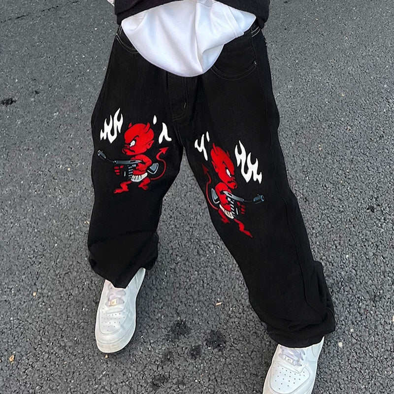Spodnie z rysunkiem