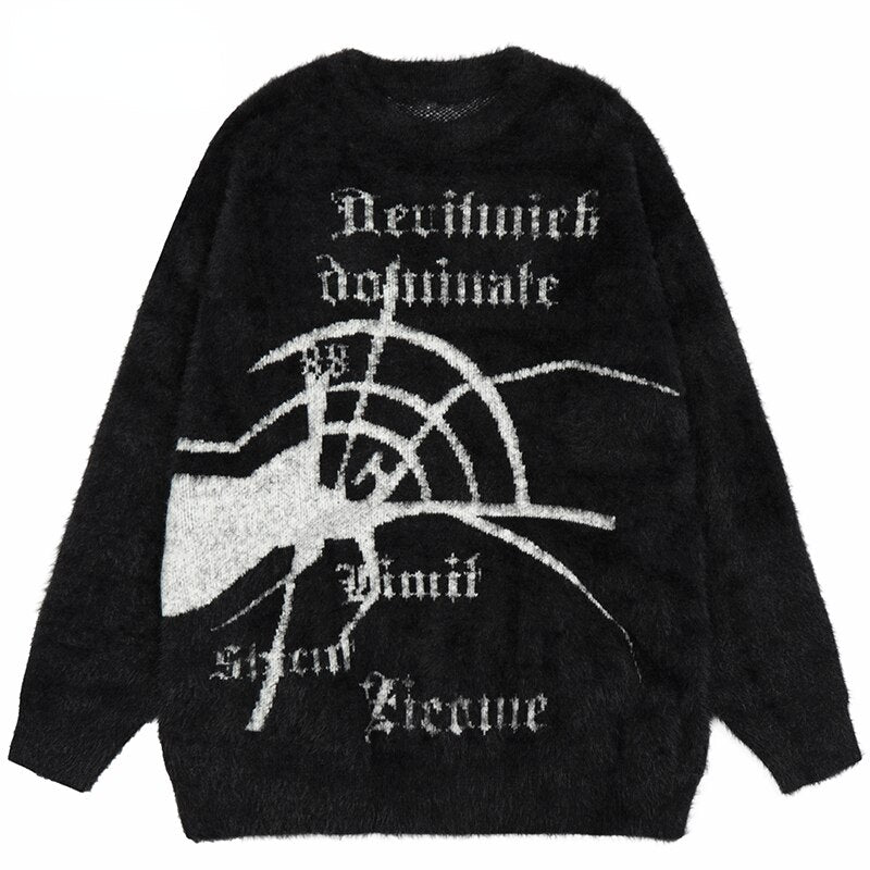 Sweter ze wzorem Y2K UNISEX
