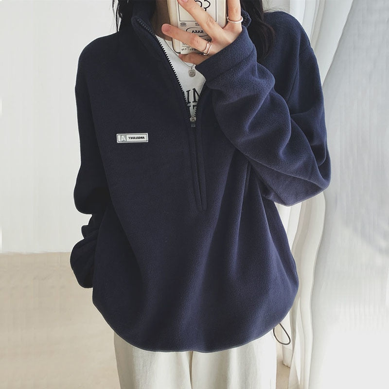 Fleece with a zipper