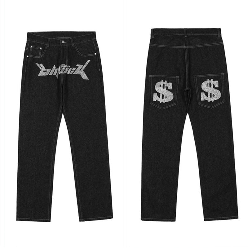 Printed jeans