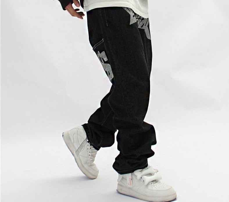Printed jeans