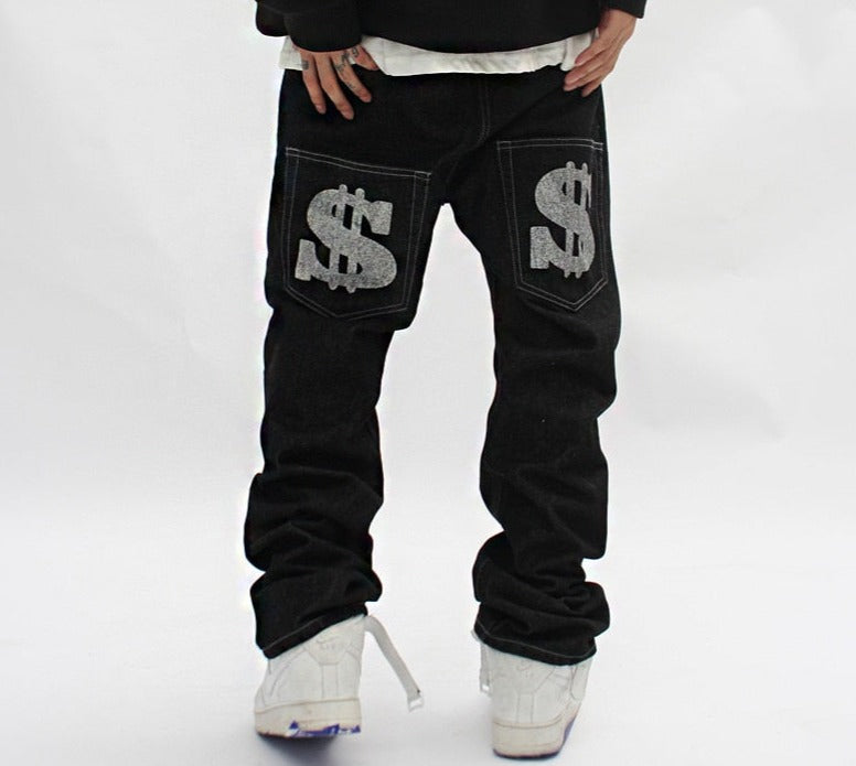Printed jeans