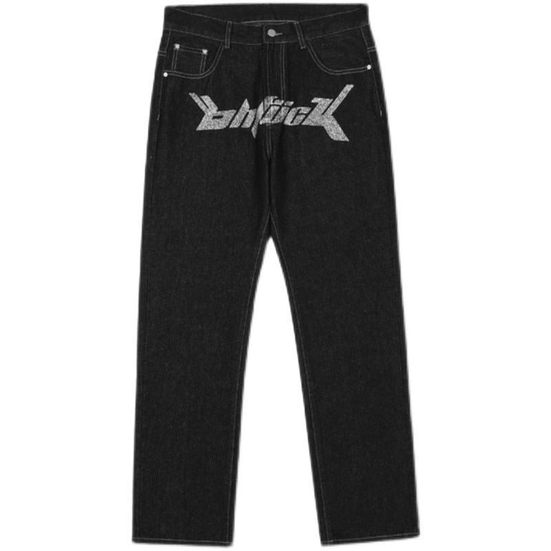 Printed jeans