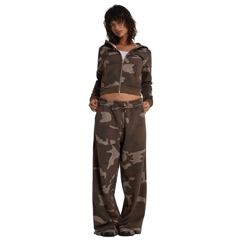 Komplet dresowy ze wzorem CAMOUFLAGE UNISEX