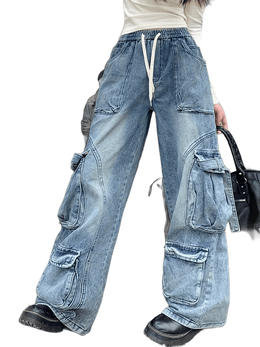 Y2K jeans with pockets