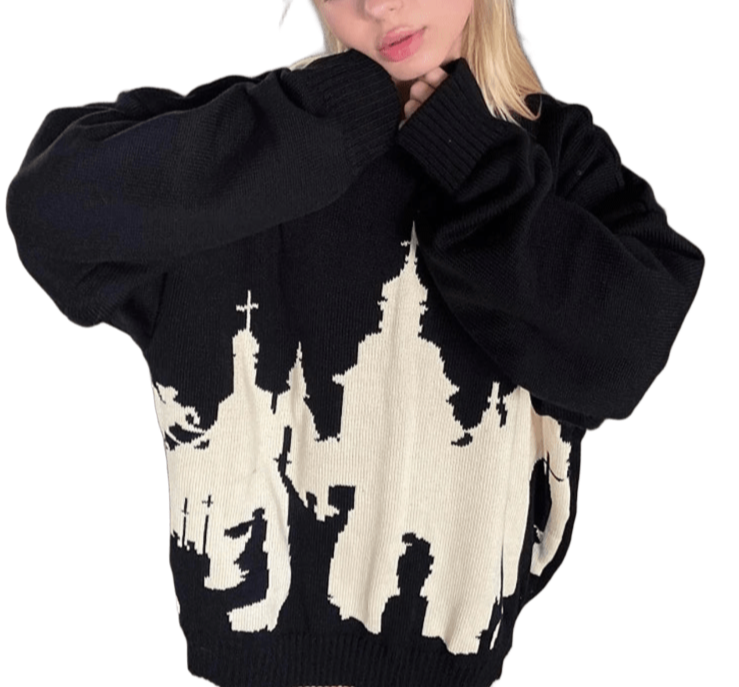 Sweter w stylu Y2K UNISEX