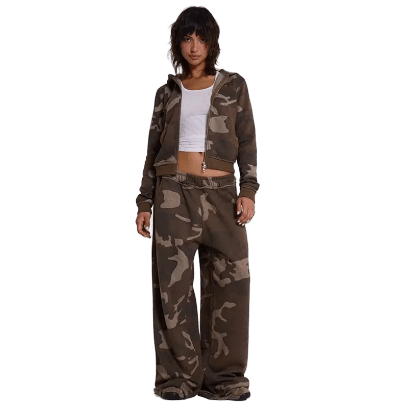 Komplet dresowy ze wzorem CAMOUFLAGE UNISEX