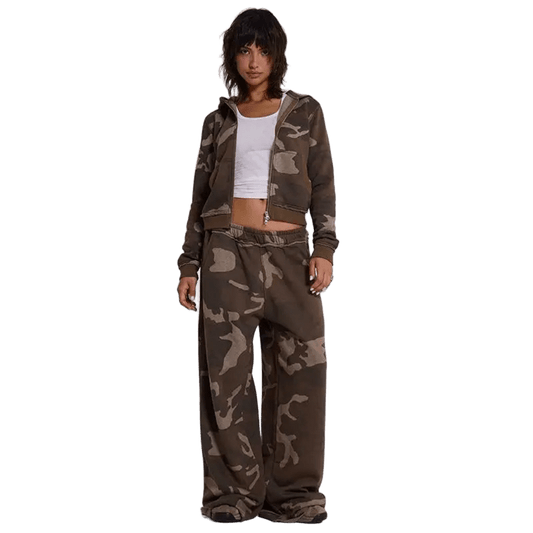 Komplet dresowy ze wzorem CAMOUFLAGE UNISEX