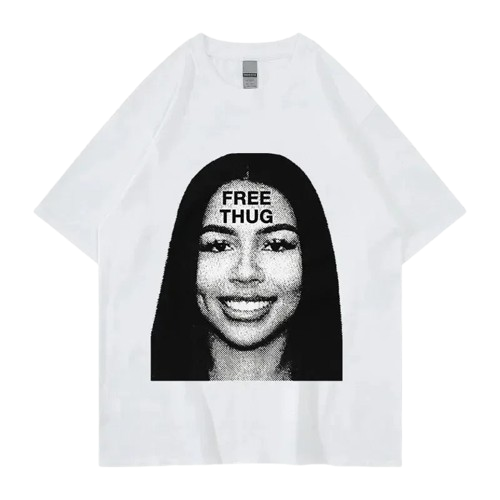 T-shirt with a UNISEX face