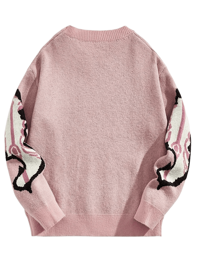 Sweter z nadrukami UNISEX