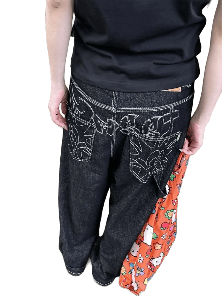 UNISEX printed jeans